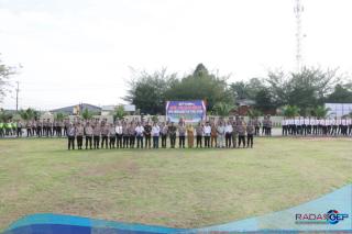 Kapolres Sergai Pimpin Apel Gelar Pasukan Operasi Keselamatan Toba 2025